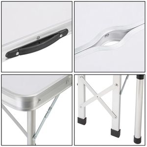 Produktbild für Klapptisch CASARIA 108135, aus Aluminium, weiß
