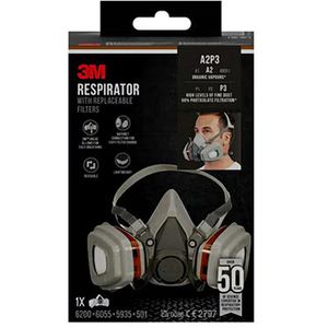 Produktbild für Atemschutzmaske 3M Halbmaske 6003KIT-1 Set