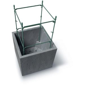 Produktbild für Pflanzkasten Prosperplast Sierra Square Beton grau