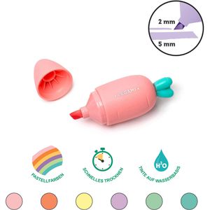 Produktbild für Textmarker Legami Carrate Team, 6 Stück