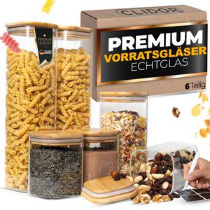 Vorratsglas Clidor mit Bambusdeckel