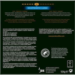 Produktbild für Kaffeekapseln Jacobs Decaffeinato 6 Lungo