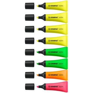 Textmarker Stabilo Neon, 8 Stück