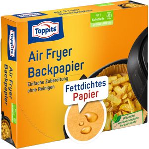 Backpapier Toppits für Heißluftfritteusen, Ø 20cm
