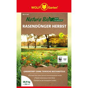 Produktbild für Dünger Wolf-Garten NR-H 18,9 Natura Bio Rasendünger Herbst