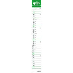 Produktbild für Streifenkalender Korsch Grün Recycling Edition Natur XXL