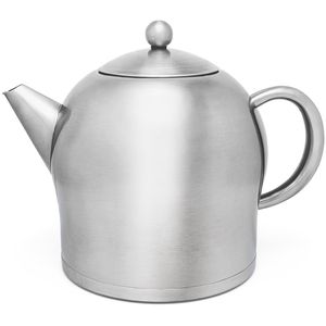 Bredemeijer Tee-Kanne – doppelwandig, Minuet 2,0 Edelstahl, silber l matt, AG Böttcher Santhee