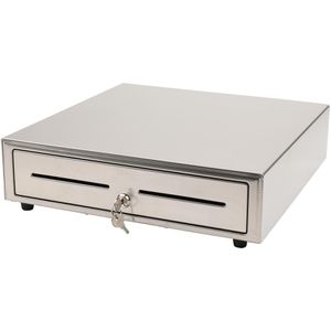 Produktbild für Kassenschublade Olympia LD 410S Edelstahl, 41,5 x 41 cm