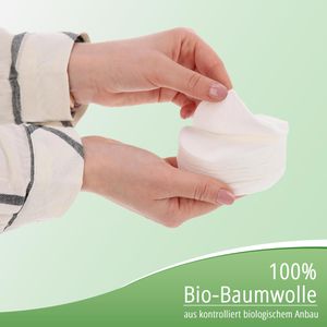 Produktbild für Wattepads elkos Face Bio, oval, extra groß