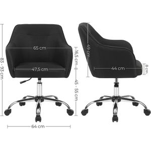 Produktbild für Bürostuhl Songmics OBG019B01