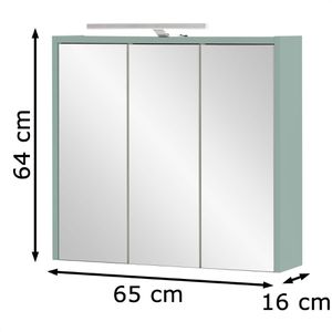 Produktbild für Spiegelschrank Schildmeyer Carlos 153652, pistaziengrün