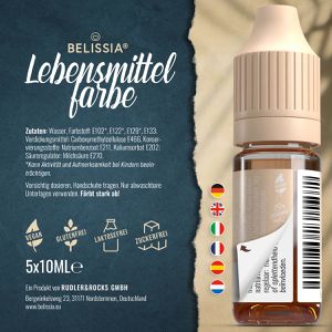 Produktbild für Lebensmittelfarbe Belissia Set Einhorn, wasserlöslich