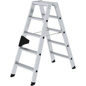 Stehleiter MUNK 40210, nivello-Leiterfüße, beidseitig begehbar