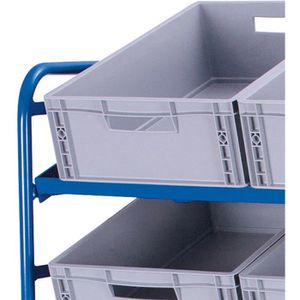 Produktbild für Eurokastenwagen VARIOfit sw-610.302, 15 Eurokästen