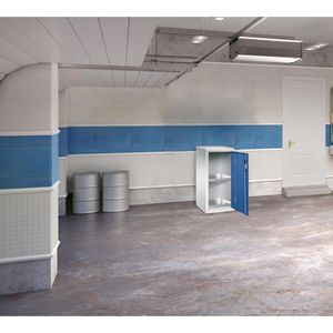 Produktbild für Umweltschrank CP-Möbel 8721-315, lichtgrau / blau