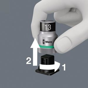 Produktbild für Steckschlüssel Wera 8006 SC 1 Zyklop Hybrid-Knarre