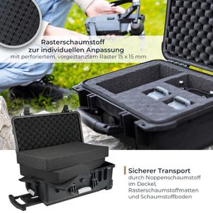 Produktbild für Transportkoffer HMF ODK400, abschließbar, aus Kunststoff