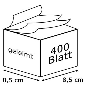 Produktbild für Zettelklotz D.RECT 009458, geleimt