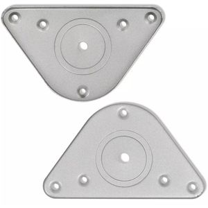 Produktbild für Tischbein vidaXL 242145, silber aus Metall