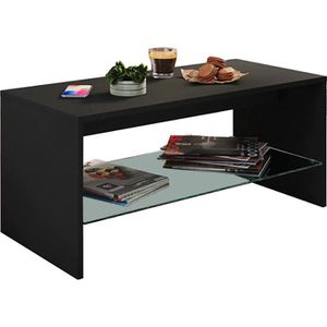 Couchtisch VCM Wisal 917675, aus Holz, schwarz