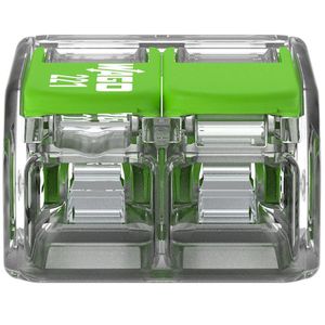 Produktbild für Verbindungsklemme Wago Compact Green Range, 221-422, 2 Leiter
