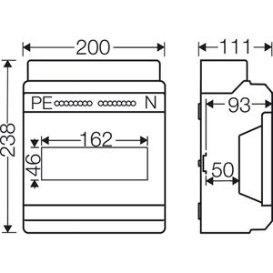 Produktbild für Sicherungskasten Hensel KV 9109, wasserdicht IP65 für außen