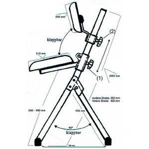 Produktbild für Stehhilfe meychair Futura, AF-SR-KL-AH