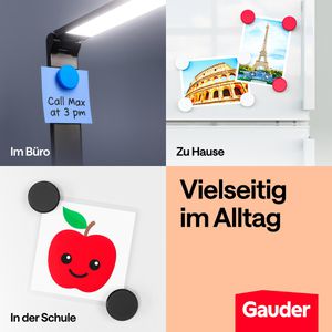 Produktbild für Magnete Gauder farbig sortiert
