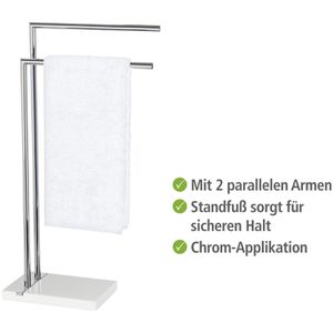 Produktbild für Handtuchhalter Wenko Noble White 20487100, silber