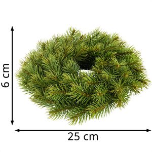 Produktbild für Weihnachtskranz Creativ-green 3016727-00, 56 Triebe, Ø 25 cm