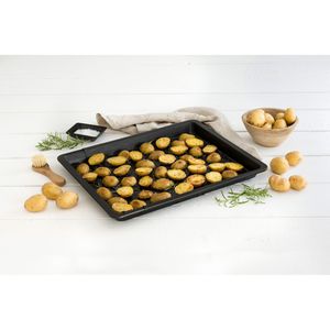 Produktbild für Backblech Zenker Black Metallic, schwarz, gelochtes Stahlblech