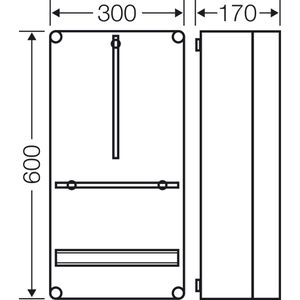 Produktbild für Zählergehäuse Hensel Mi 2400, für 1 Zähler