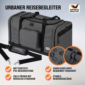 Produktbild für Reisetasche Monzana 104054, schwarz, 70 cm