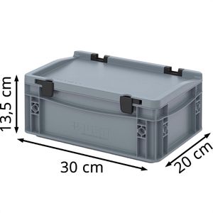 Produktbild für Eurobox AUER ED 32/12 HG, grau, 4,45 Liter