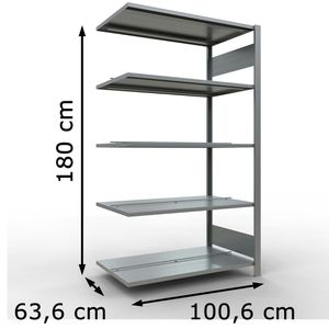 Produktbild für Anbauregal Schulte MULTIplus150, 17740, Aktenregal