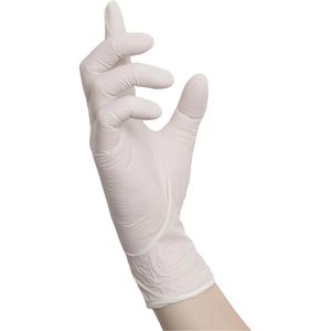 Produktbild für Einmalhandschuhe NITRAS-MEDICAL White Wave, weiß, 100 Stück