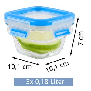 Produktbild für Frischhaltedose Emsa Clip&amp;Close N1050700, aus Glas