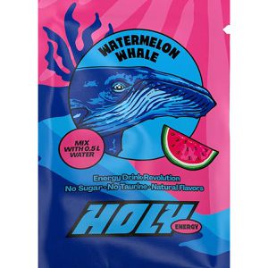 Produktbild für Getränkepulver Holy Energy Watermelon Whale, Wassermelone