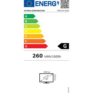 Produktbild für Digital-Signage Iiyama ProLite TE8613A-B2AG, 85,6 Zoll