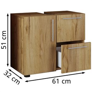 Produktbild für Waschbeckenunterschrank VCM Flandu 916911, stehend