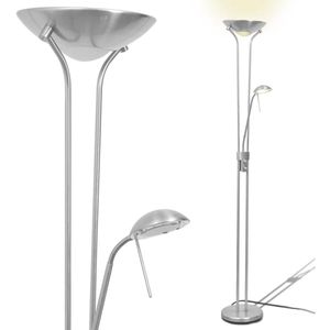Produktbild für Stehlampe vidaXL 242730, LED, silber, 180 cm
