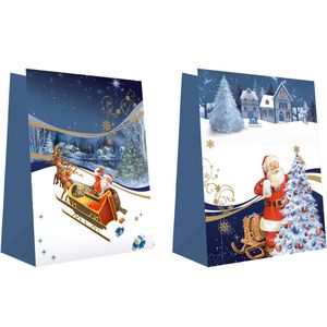 Produktbild für Geschenktüte Böttcher-AG Weihnachten blau Medium