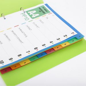 Produktbild für Register D.RECT 009401, A4, 1-10