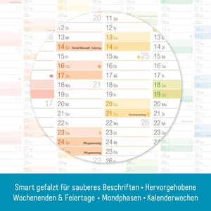 Produktbild für Plakatkalender Häfft 10755-9 Rainbow gefalzt, 2026