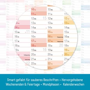 Produktbild für Plakatkalender Häfft 12372-5, Rainbow gefalzt, Jahr 2027