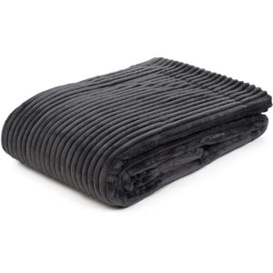 Produktbild für Kuscheldecke Gözze Cord Optik, 40067-91, anthrazit