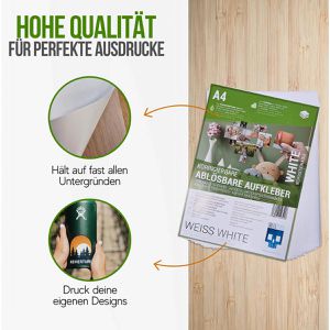 Produktbild für Inkjetfolien Skullpaper Aufkleberfolie, transparent, A4