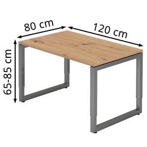 Produktbild für Schreibtisch Hammerbacher R-Serie, asteiche / graphit
