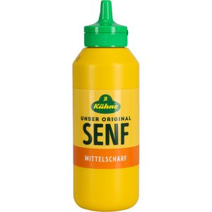 Senf Kühne mittelscharf, cremig-würzig, fein