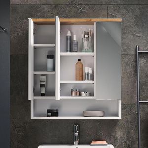 Produktbild für Spiegelschrank Vicco Eden, weiß hochglanz